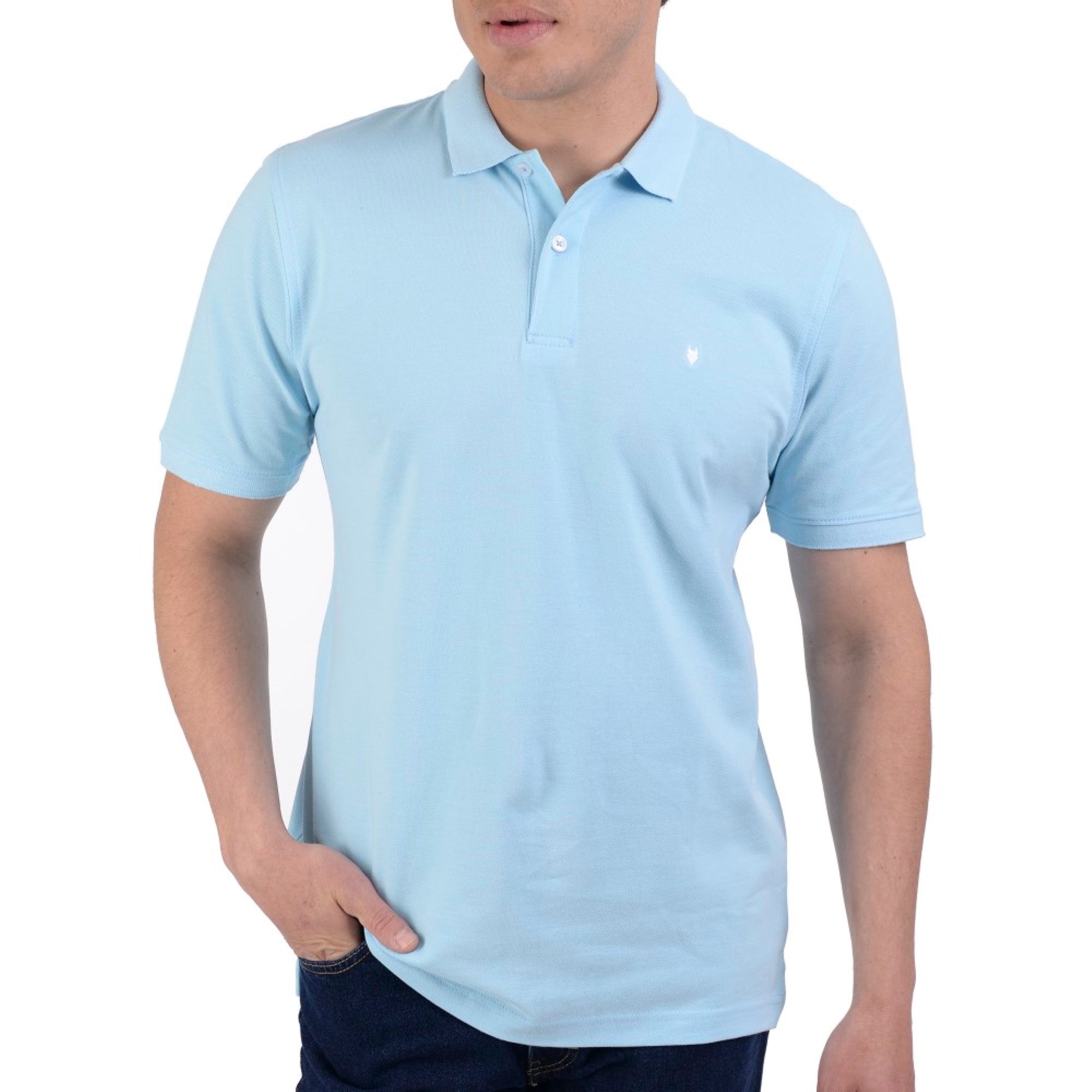 Playera Tipo Polo Yale Manga Corta Regular Fit 6909