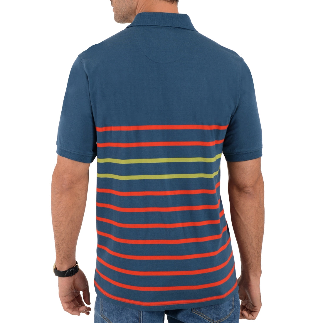 Playera tipo polo Yale Manga Corta Regular Fit 7216 Azul Marino