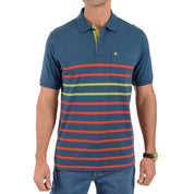 Playera tipo polo Yale Manga Corta Regular Fit 7216 Azul Marino