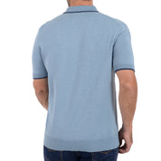 Playera tipo polo Yale Manga Corta Regular Fit 7216 Azul