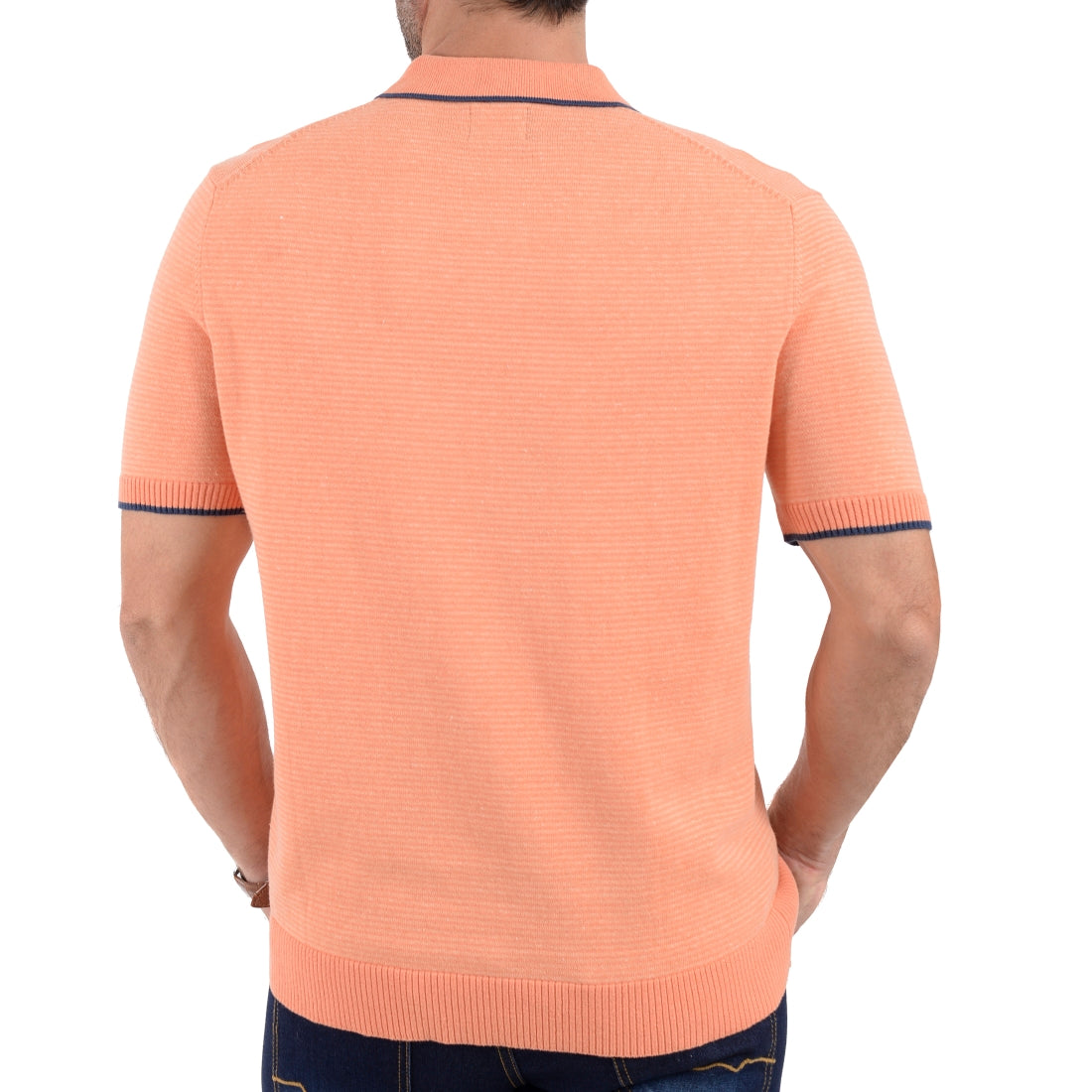 Playera tipo polo Yale Manga Corta Regular Fit 7216 Melon