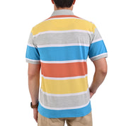Playera Tipo Polo Yale Manga Corta Regular Fit Rayas 7240