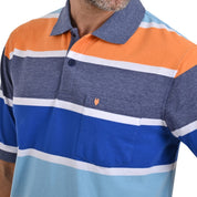 Playera Tipo Polo Yale Manga Corta Regular Fit Rayas 7240