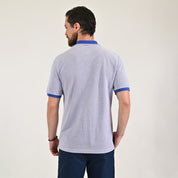 Playera Yale Regular Fit Tipo polo 7554 Azul Rey