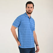 Playera Yale Regular Fit Tipo polo 7555 Azul