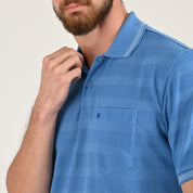Playera Yale Regular Fit Tipo polo 7555 Azul