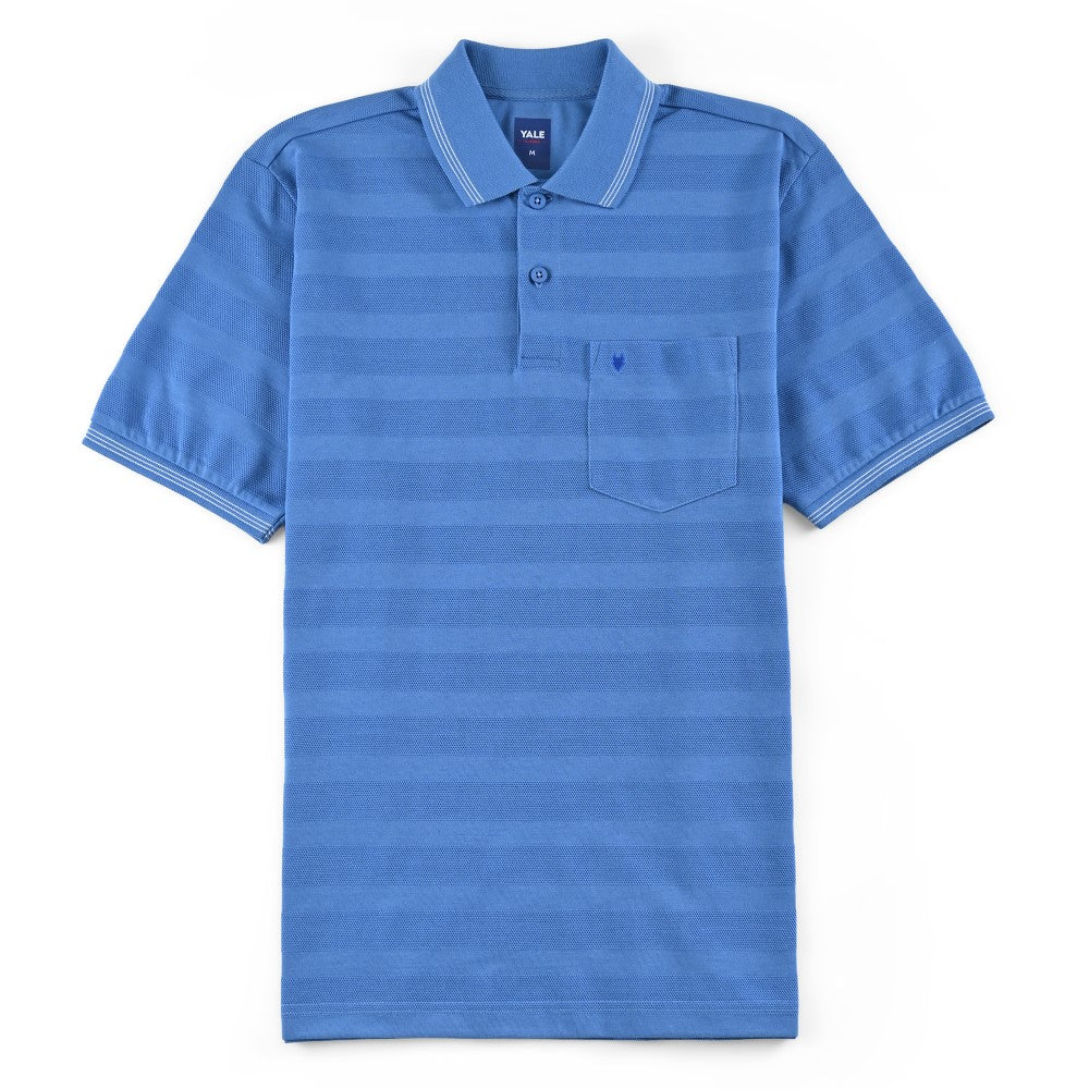 Playera Yale Regular Fit Tipo polo 7555 Azul