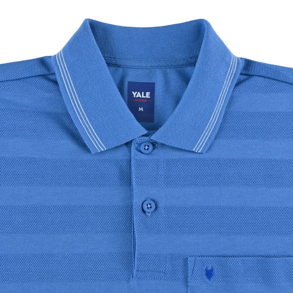 Playera Yale Regular Fit Tipo polo 7555 Azul