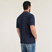Playera Yale Regular Fit Tipo polo 7555 Azul marino