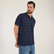 Playera Yale Regular Fit Tipo polo 7555 Azul marino