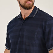 Playera Yale Regular Fit Tipo polo 7555 Azul marino