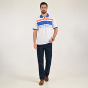 Playera Yale Regular Fit Tipo polo 7558 Blanco