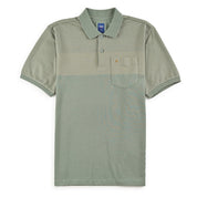 Playera Yale Regular Fit Tipo polo 7570 Verde Cemento