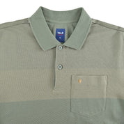 Playera Yale Regular Fit Tipo polo 7570 Verde Cemento