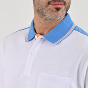 Playera Yale Regular Fit Tipo polo 7573 Blanco