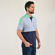 Playera Yale Regular Fit Tipo polo 7574 Azul