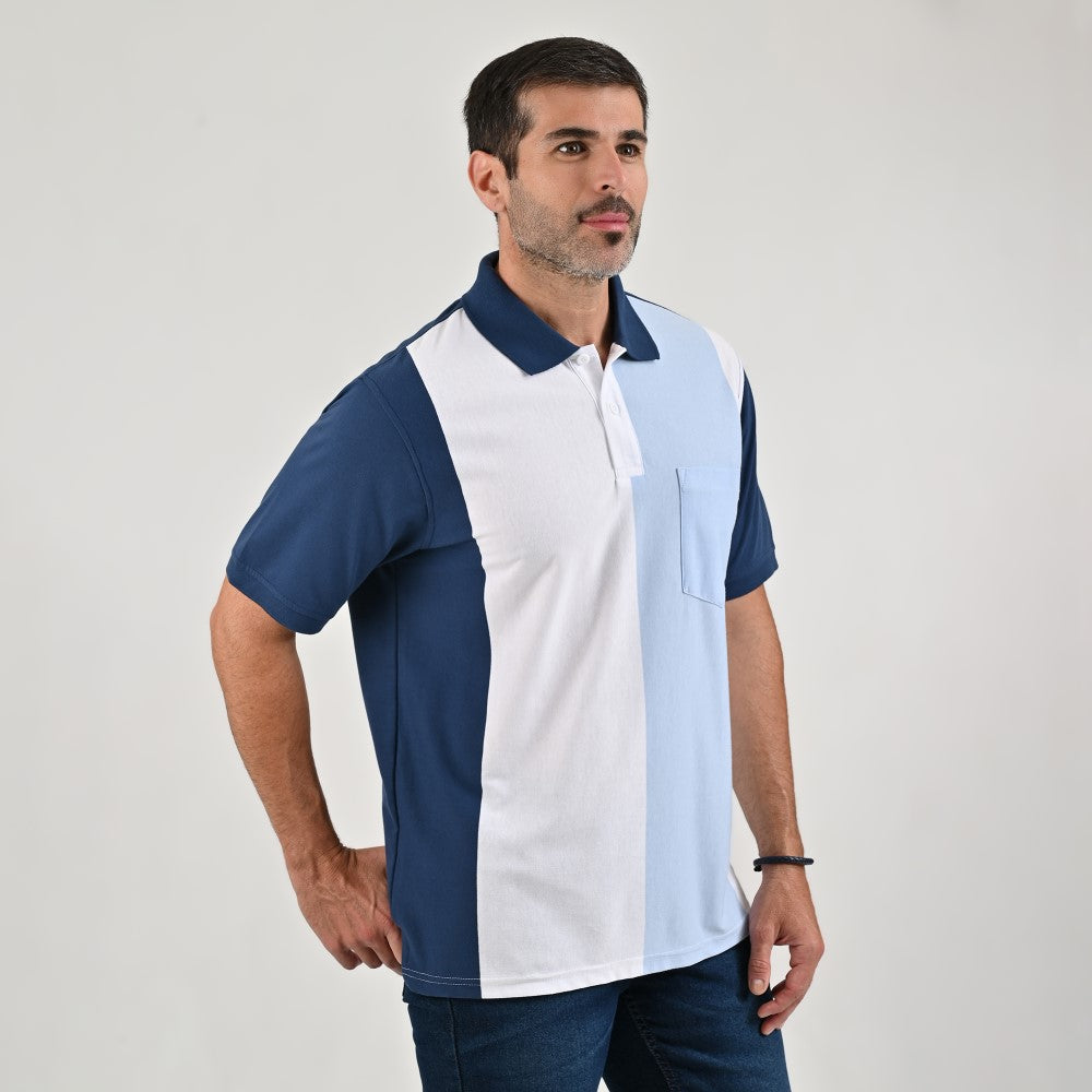 Playera Yale Regular Fit Tipo polo 7575 Azul marino