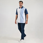 Playera Yale Regular Fit Tipo polo 7575 Azul marino