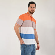 Playera Yale Regular Fit Tipo polo 7578 Naranja
