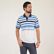 Playera Yale Regular Fit Tipo polo 7581 Verde Cemento