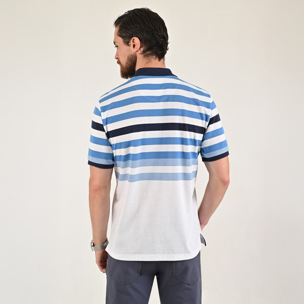 Playera Yale Regular Fit Tipo polo 7581 Verde Cemento