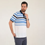 Playera Yale Regular Fit Tipo polo 7581 Verde Cemento