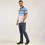 Playera Yale Regular Fit Tipo polo 7581 Verde Cemento
