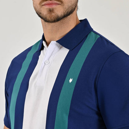 Playera Yale Para Caballero Manga Corta Cuello Polo Classic Fit 7409