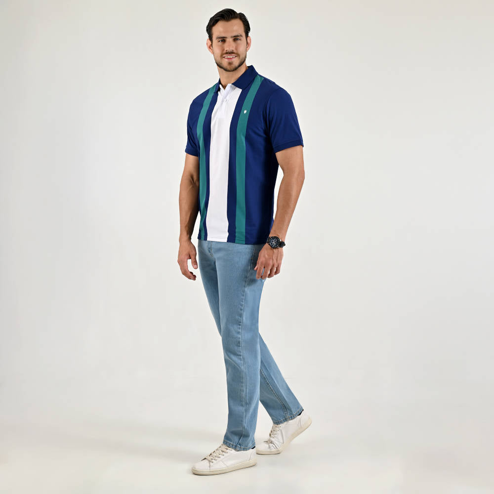 Playera Yale Para Caballero Manga Corta Cuello Polo Classic Fit 7409