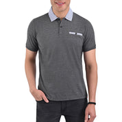 Playera Tipo Polo Yale  Manga Corta  Slim Fit 7264
