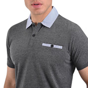 Playera Tipo Polo Yale  Manga Corta  Slim Fit 7264