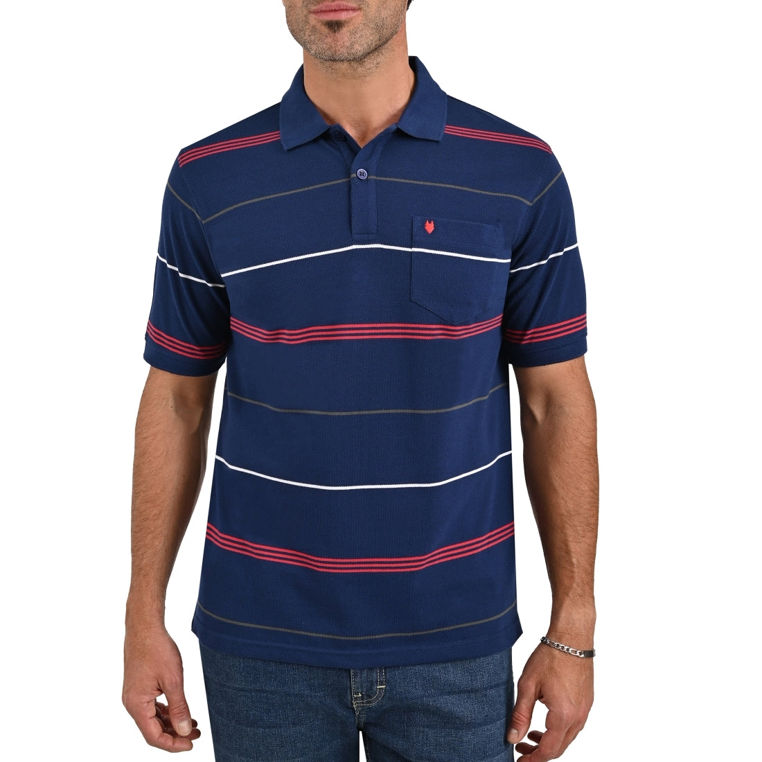 Playera Yale Cuello Polo Slim Fit  7269.