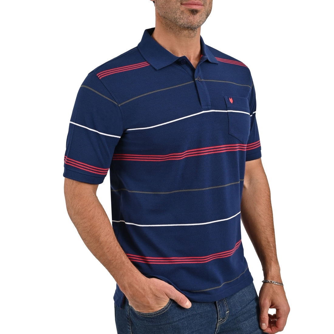 Playera Yale Cuello Polo Slim Fit  7269.