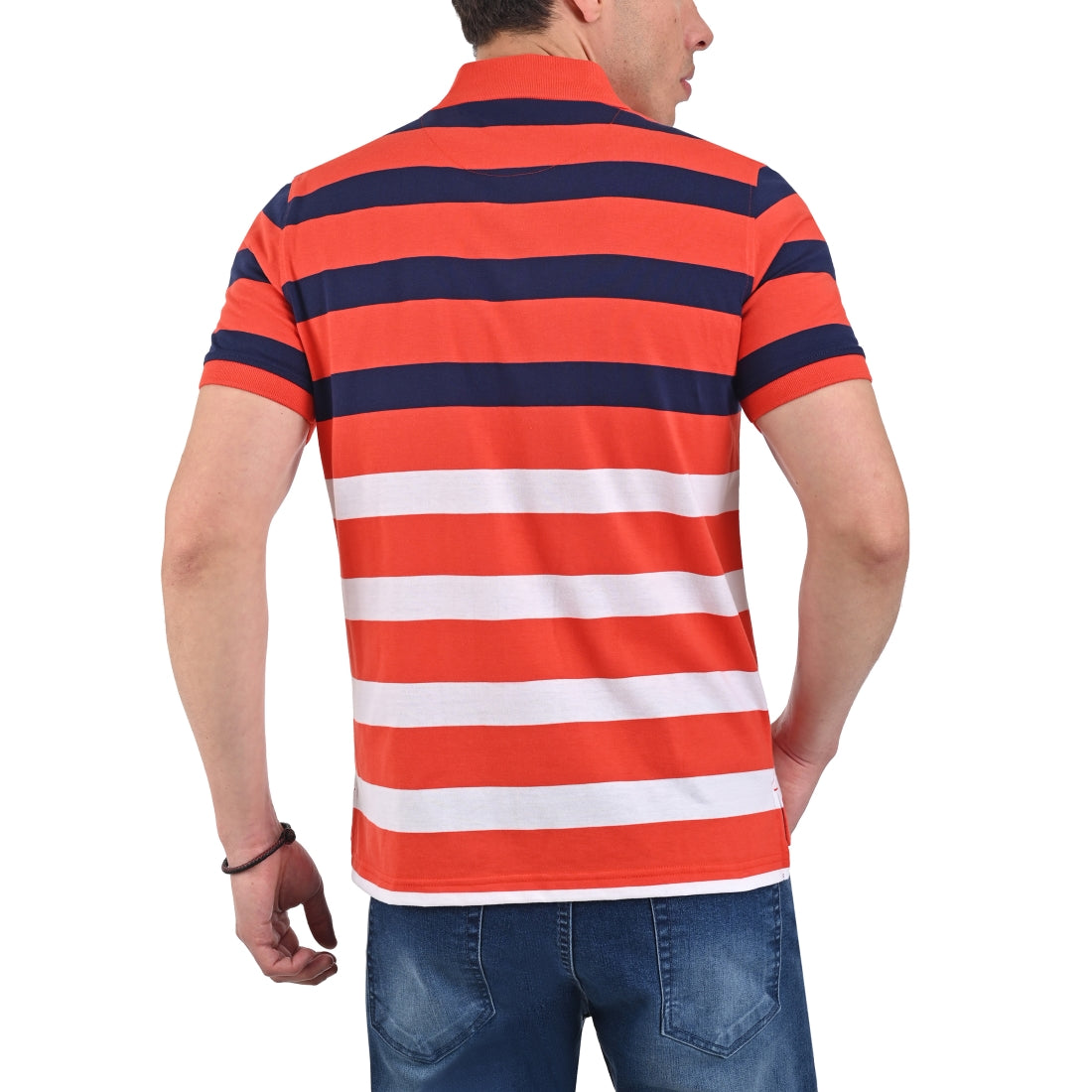 Playera Tipo Polo Yale Manga Corta Regular Fit 7270  Naranja