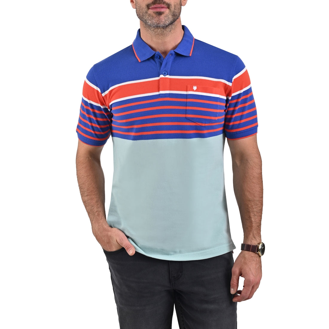 Playera Yale Cuello Polo Slim Fit  7274.