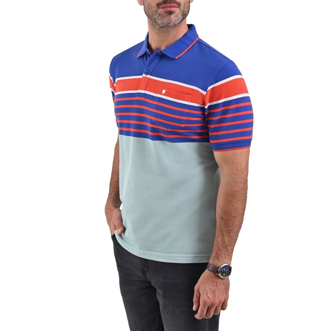 Playera Yale Cuello Polo Slim Fit  7274.