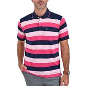 Playera Tipo Polo Yale Manga Corta  Slim Fit Fit 7302 Magenta