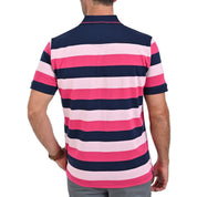 Playera Tipo Polo Yale Manga Corta  Slim Fit Fit 7302 Magenta