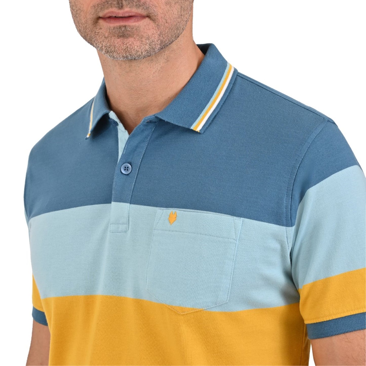 Playera Yale Cuello Polo Slim Fit 7370