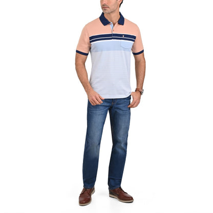 Playera Yale Cuello Polo Slim Fit 7374