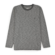 Playera Cuello Redondo Para Caballero Manga Larga Regular Fit 7085 Negro