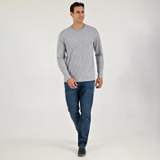 Playera Cuello Redondo Para Caballero Manga Larga Regular Fit 7085 Azul