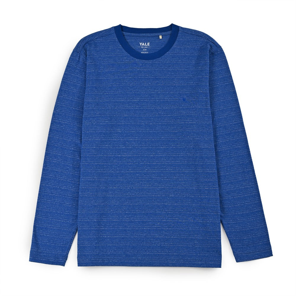 Playera Cuello Redondo Para Caballero Manga Larga Regular Fit 7090 Azul Zafiro
