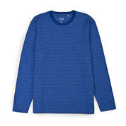 Playera Cuello Redondo Para Caballero Manga Larga Regular Fit 7090 Azul Zafiro