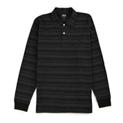 Playera Tipo Polo Para Caballero Manga Larga Regular Fit 6935 Negro