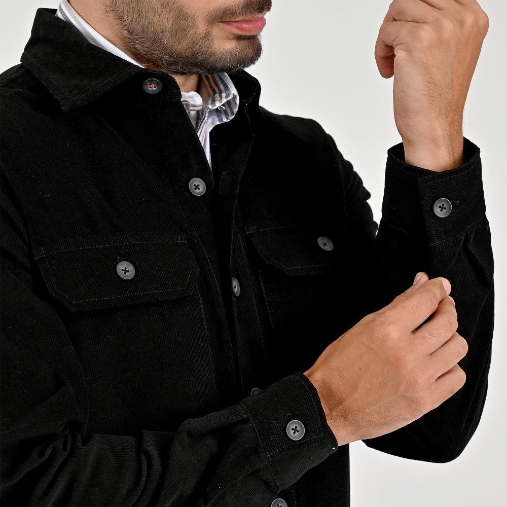 Chamarra Para Caballero Regular Fit A186 Negro