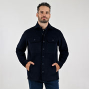 Chamarra Para Caballero Regular Fit A186 Azul Marino