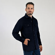 Chamarra Para Caballero Regular Fit A186 Azul Marino