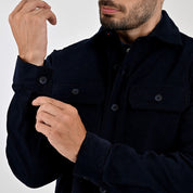 Chamarra Para Caballero Regular Fit A186 Azul Marino