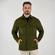Chamarra Para Caballero Regular Fit A186 Verde Militar